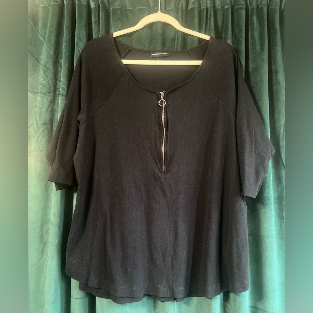 Glamour x Lane Bryant Knit Blouse